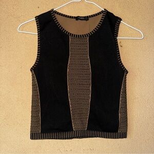 Forever 21 Black and Brown Tank Top stretchy